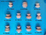 nogi do mebli toczone drewniane do mebli regału komody