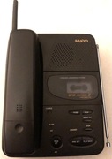 SANYO CAS-1250 Telefon Stacjonarny Bezprzewodowy Sekretarka na Micro Kasetę