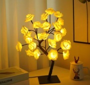 Świecące drzewko różane HIT! Białe