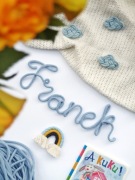 Imię, napis 6 liter, rozmiar S, ze sznurka i drutu, na ścianę