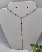 Naszyjnik krawatka z cyrkoniami.