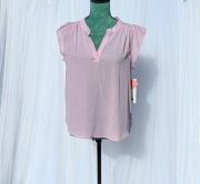 Różowa zwiewna koszula koszulka bluzka M 38