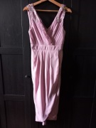 Sukienka pudrowy róż 36 wesele