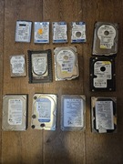 Pakiet / zestaw dysków HDD 2.5 - 3.5 cala -13 sztuk !
