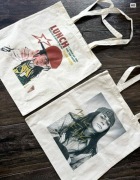 Torby bawełniane torebka tote bag bawełna billie eilish zestaw 