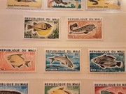 Mali  1975  Mi 482-6  ryby seria  idealna