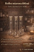 Kolba miarowa 100ml szkło laboratoryjne KEBO 
