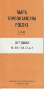 Otrębusy Szczegółowa Mapa Topograficzna Polski w skali 1:10 000