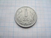 Polska moneta 1 zł złoty 1974