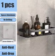 Półka łazienkowa bez wiertarki naścienna do przechowywania butelek