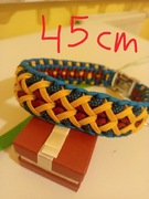 Obroża dla psa  z paracord Długość 45 cm Zapięcie metalowe  