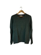 Sweter Tommy Hilfiger zielony z logiem 2XL