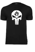 Koszulka z nadrukiem "Punisher z anarchią"... czarna, nowa