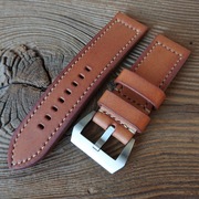 Pasek do zegarka 26 mm ręcznie robiony skóra naturalna handmade vintage 