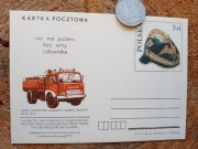 Karta straż pożarna 1982 Jelcz 315 motoryzacja PRL