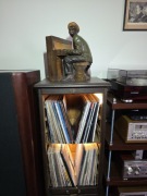 Stara figura Raya Charlesa na gramofon Hi-fi Vintage Audio