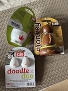 Zestaw Joie akcesoria kuchenne.minutnik Timer małpka kubek na jajko kurka