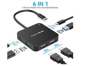 Adapter USB-C 6w1 HDMI 4K, 100W PD