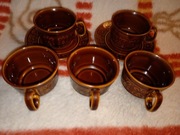 5x Filiżanka | Porcelit Pruszków | Werina Kokarda | PRL Design