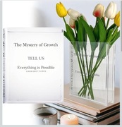 Wazon na kwiaty, przezroczysty, akrylowy 