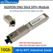 Moduł XGSPON ONU Stick SFP+ 10Gb 20km SC/APC Tx1270nm/Rx1577nm