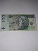 Banknot 100zł 1994r seria HI
