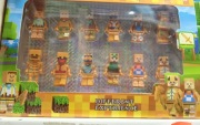 ZESTAW MINECRAFT FIGURKI KLOCKI MY WORLD 12 SZT ZESTAW