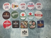 zestaw 16szt. podkładki podstawki kufel piwo kolekcja wafle NOWE