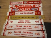 Zestaw 8x szalik Reprezentacja Polski - Polska, kibic, kolekcja, szal