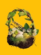 Ozdoba wielkanocna - STROIK WIELKANOCNY uniwersalny i ponadczasowy