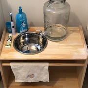 Umywalka drewniana dla dzieci Montessori