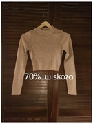 Reserved beżowy sweter rozmiar S Wiskoza
