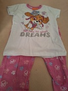 Dziewczęca piżama z krótkim rękawem