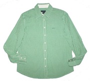 GANT_Piękna KOSZULA_klasyczna biała zielona kratka logowana Idealna_44