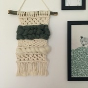 Makrama Makatka Wełna Warkocz 