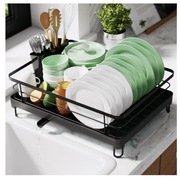 Suszarka Do Naczyń Stojąca Czarna Nierdzewna Ociekacz Na Naczynia