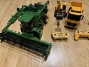 Zestaw zabawek samochodów ciężarowy koparka traktor kombajn