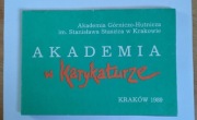 Akademia w karykaturze 70 lat AGH Pamiątka 1989 Kraków album