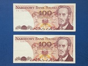 BANKNOTY PRL - 100 ZŁ 1986r. - Seria SG i SS - Ludwik Waryński 