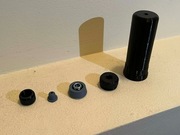 Zestaw naprawczy do starych pompek rowerowych, tłok uszczelka nakrętka