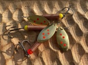 SpinneREK Błystka obrotowa Salmon nr4 18g. kol:Złoto czerwone kropki