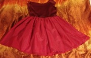 tiulowa prześliczna sexy sukienka bordowa czerwona magmac XS S