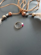 Złoty pierścionek z Agatem