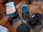 Wózek gondola+spacerówka+nosidełko