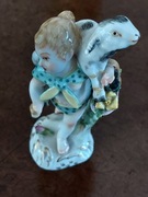 Figurka KPM Berlin – Chłopiec z kozą – Unikat, ręczna malatura 