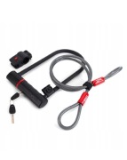 Zapięcie rowerowe Zefal K-Traz U11 Cable Level 11 U-Lock czarne 11.5 x 23cm