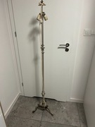 Stara lampa stojąca posrebrzana