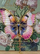 Motyl, piękna metalowa zakładka do książki 