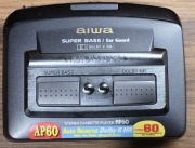 Walkman AIWA HS-AP60 + oryginalne słuchawki + torba (uszkodzony)