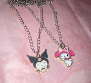 Naszyjniki dla przyjaciół kuromi hello kitty